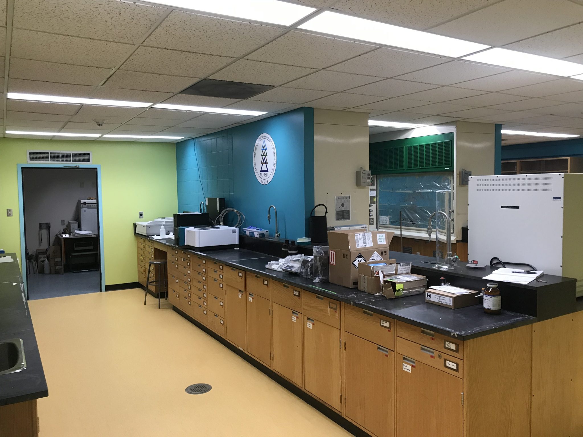 Recently updated lab space